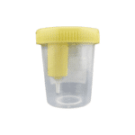 Urine Vacuum Cups 60ml, Yellow Cap, Individual Wrapped, Sterile