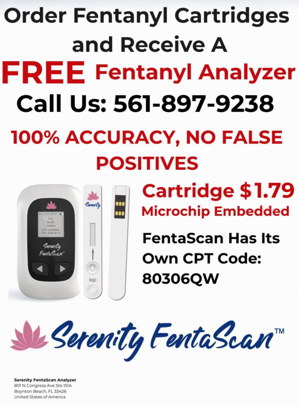 Fentanyl Cartridge, FentaScan, FDA Approved & CLIA Waived - Image 1